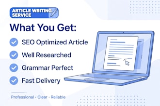 write SEO blog and article writing