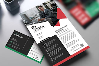 design professional business flyer or postcard