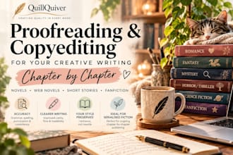 proofread and copyedit your novel chapter by chapter