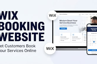build a wix booking website for your service business