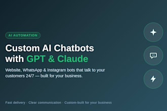 build an ai chatbot for your business using gpt or claude