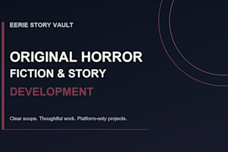 write an original atmospheric horror story