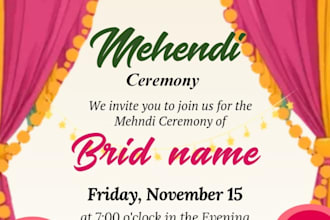 design luxury wedding invitation  shadi card digital e invite