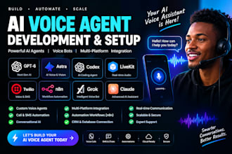 gpt6 astra ai voice agent codex livekit twllio n8n agent grok voice bot claude