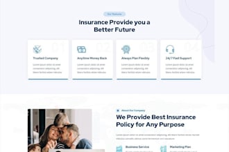design wix insurance agency website broker company website