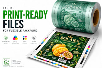 prepare flexo gravure and offset prepress print ready files