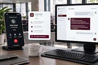 build german ai voice and chat assistant for businesses