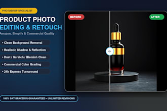 do professional product photo editing and ecommerce banner design