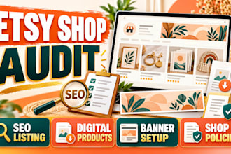 etsy shop listing audit digital product seo optimization etsy banner policies