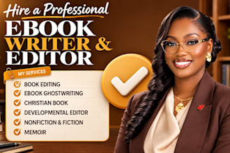 developmental book edit proofread non fiction fiction christian book self help
