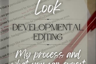developmentally edit your fiction manuscript