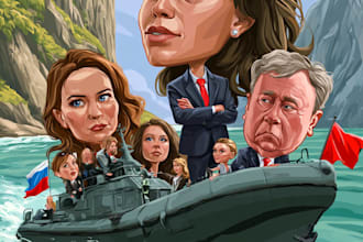 design unique conceptual political cartoon illustrations