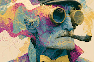 do amazing art of stoner, weed, psychedelic, unique style