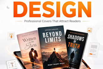 design book cover design, ebook cover, amazon kdp book cover