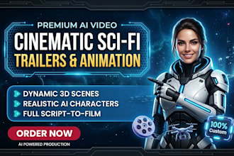 do ai sci fi video movie trailer short film animation  seedance higgsfield veo3