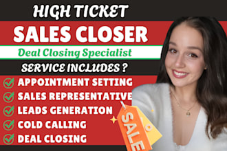 sales closer sales representative high ticket sales person sales closer sale rep