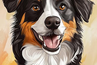 design a custom  portrait illustration