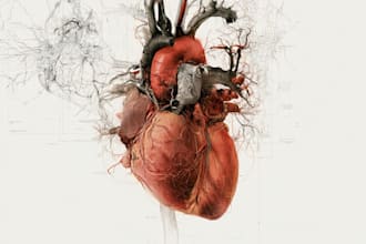 illustrate detailed medical and anatomy illustration