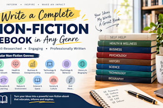write a complete non fiction book in any genre