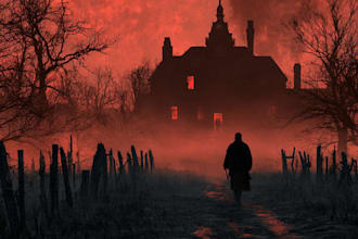 create dark art, metal, gothic illustration