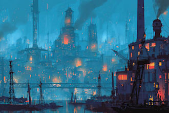 design an futuristic cyberpunk city for you