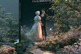 design dark fantasy and gothic romance book covers for authors