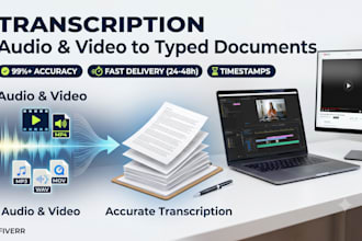 do accurate audio and video transcription fast