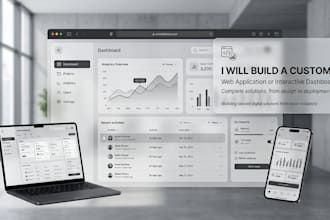 build a custom web application or interactive dashboard