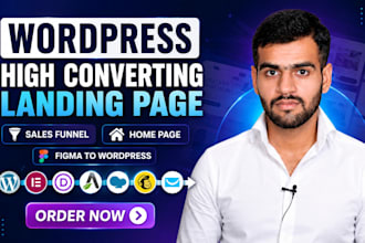 design a responsive wordpress landing page, homepage and sales funnel