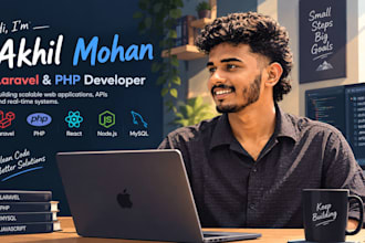 develop PHP laravel websites and fix laravel bugs