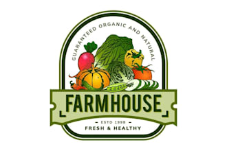 design a fresh and professional vegetable farm logo