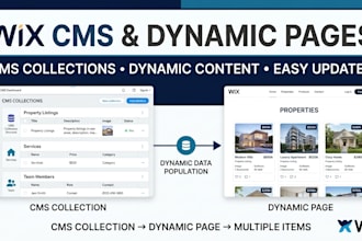 create wix cms dynamic pages and collections for your website