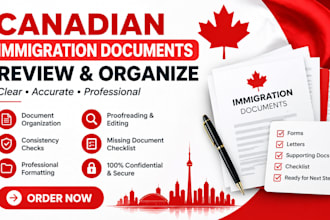 review and organize your canadian immigration documents