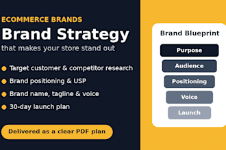 create a brand strategy for your ecommerce or shopify brand