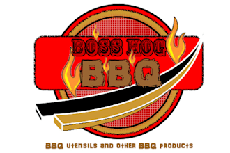 make boss hog BBQ restaurant food logo for you