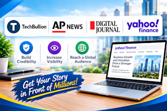 publish article on techbullion,com apnews,com digitaljournal,com yahoo finance