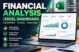 create a financial analysis and excel dashboard