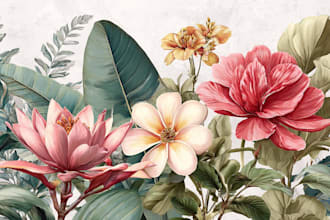 design intricate floral and botanical illustrations