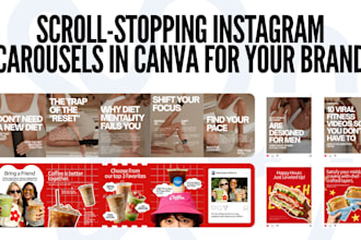 design premium instagram carousels