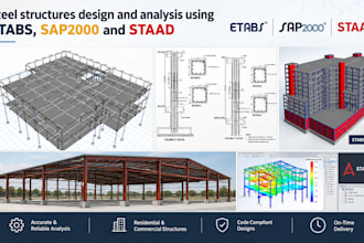 design and analyze steel structure using etabs, sap2000 and staad
