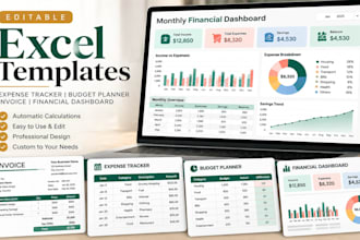 design expense tracker budget planner invoice template financial dashboard excel