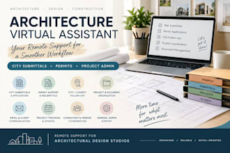 be a virtual assistant for your architectural design studio