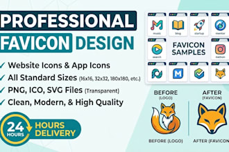 design favicon for you in 24h with bonus