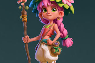 draw 2d game character or 2d game character