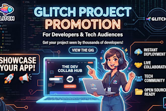 promote your glitch project to developers and tech audiences