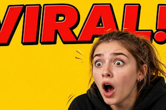 design viral youtube thumbnail and canva social media post