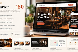 build a modern restaurant website with menu and booking