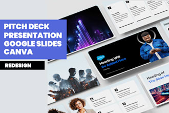 do powerpoint presentation redesign business pitch deck redesign, google slides