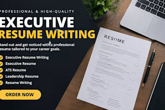 write a professional executive resume and ats optimized CV