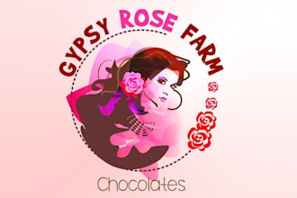 design gypsy rose farm chocolates logo